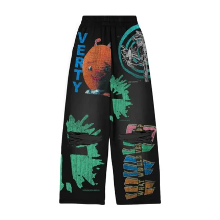 VERTABRAE Black Montage Vertebrae SweatsPant front view