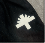 Vertabrae Crystal Black with White Logo Vertebrae SweatsPant front view