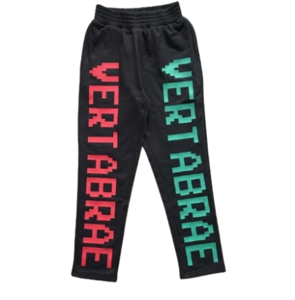 “Vertabrae Multi Color Logo Sweatpant – Vertebrae SweatsPant with multicolor branding”