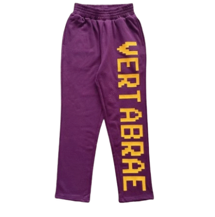 Vertabrae Purple With Logo Sweatpant | Fast & Free Shipping